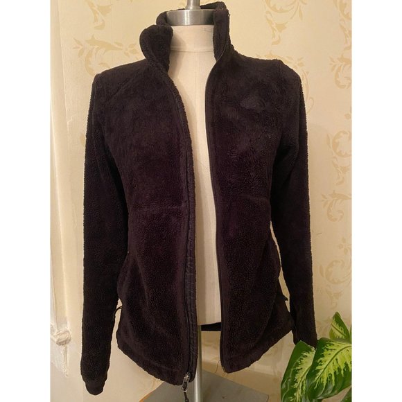 The North Face Furry Fleece Black Jacket Ladies Small - Picture 1 of 6
